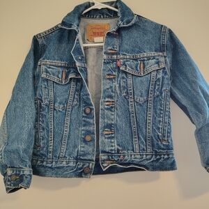 VINTAGE Levi's Classic Blue Denim Jacket Sz. S Womens